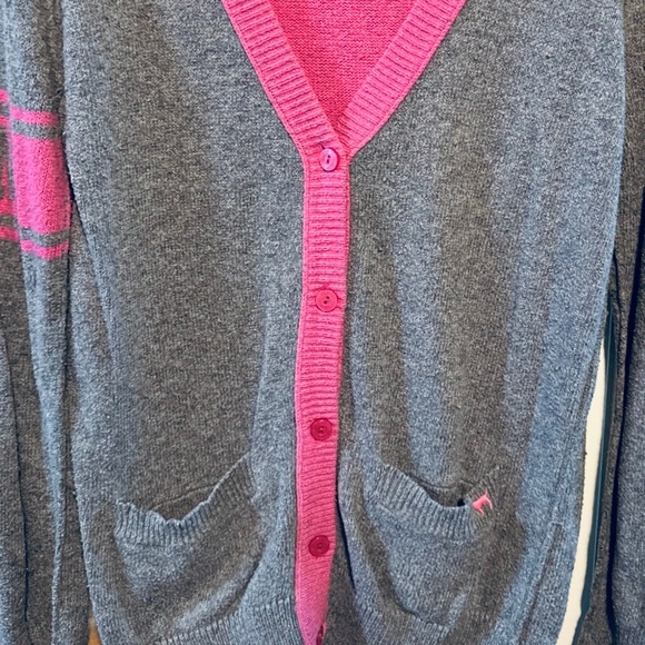Vintage Victoria’s Secret VS PINK Knit Cardigan Sweater - Picture 3 of 5